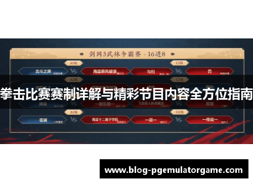 拳击比赛赛制详解与精彩节目内容全方位指南
