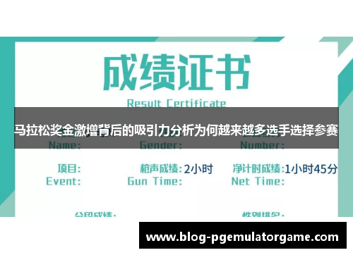 马拉松奖金激增背后的吸引力分析为何越来越多选手选择参赛
